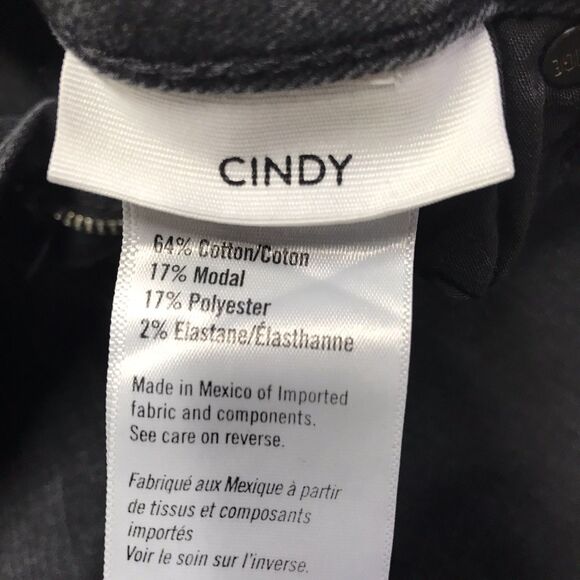 PAIGE Cindy Jeans Women 29x27 Black Willow Slim Stretch Denim Dark Academia - Picture 12 of 14